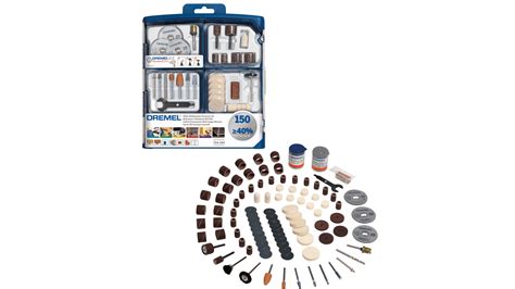 Outil Dremel avec divers accessoires de ponçage