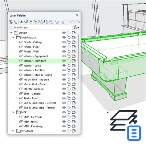 Palette Favoris ARCHICAD