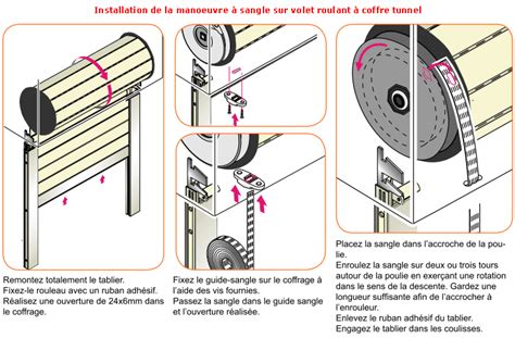 Schéma d'un coffre de volet roulant semi-linteau intégré dans un mur