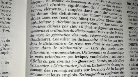Image d'un dictionnaire de verlan