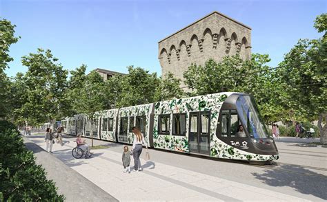 Schéma de la ligne de tramway desservant le quartier des Minguettes