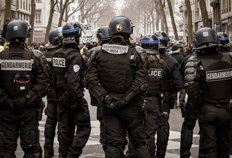 Projectile lancé sur les forces de l'ordre lors de la manifestation