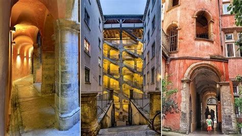 Vue aérienne du Vieux Lyon avec ses traboules et ses façades colorées