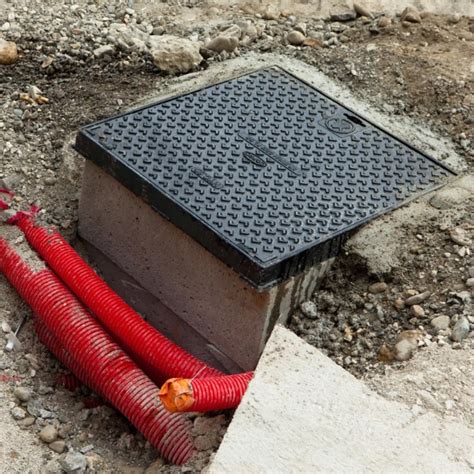 Détail d'un regard de visite pour caniveau