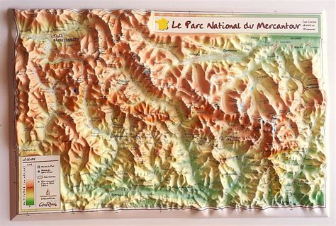 Carte simplifiée du Parc National du Mercantour