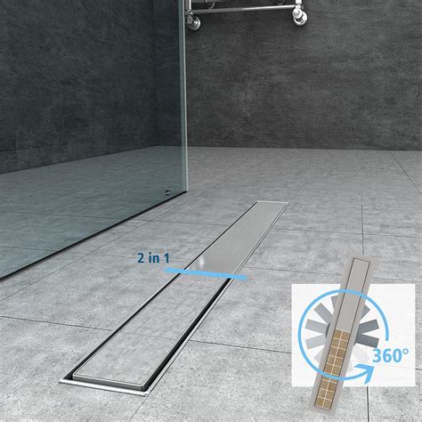 Caniveau hydraulique pour douche à l'italienne