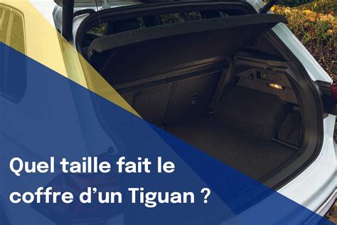 Intérieur du coffre d'un Volkswagen Tiguan avec des accessoires d'organisation