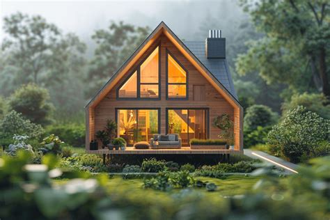 Plan d'une maison en bois optimisant l'espace intérieur