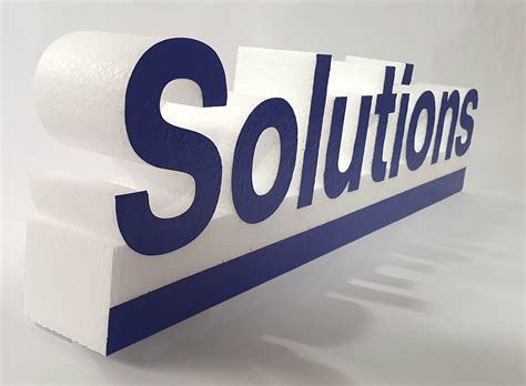 Exemple de logo 3D en polystyrène