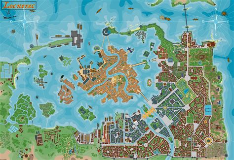 Carte de la ville fictive de Bulwark