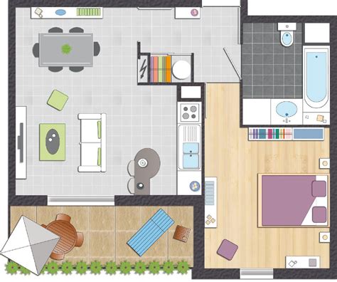 Plan d'un appartement à rénover