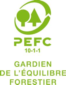 Logo PEFC avec des arbres stylisés
