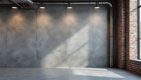 Mur intérieur revêtu de béton ciré