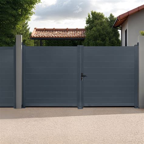 Portail aluminium moderne