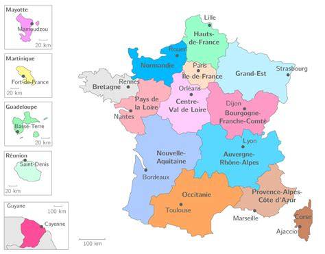 Carte de la région Est de la France avec les zones d'intervention de CLT Chape et RJ Chapes