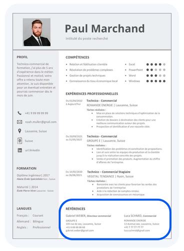 Personne regardant un CV avec une pause