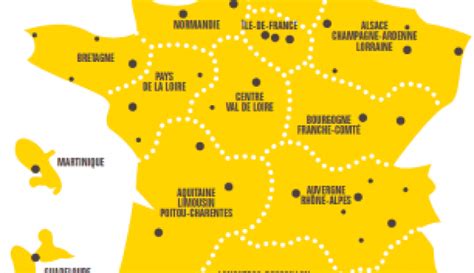 Carte de France des entreprises artisanales de menuiserie