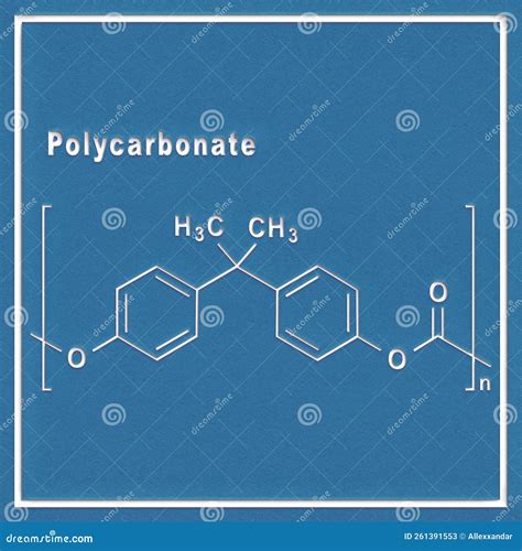 Structure moléculaire du polycarbonate