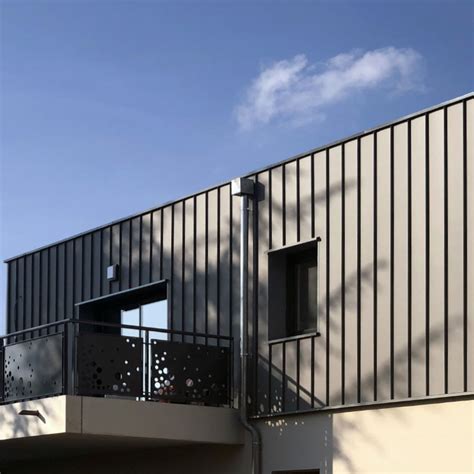 Exemple de bardage en acier moderne