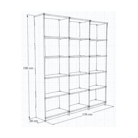 Configuration 3D d'une bibliothèque sur mesure