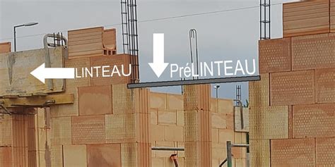 Image d'un prélinteau en béton utilisé comme coffrage