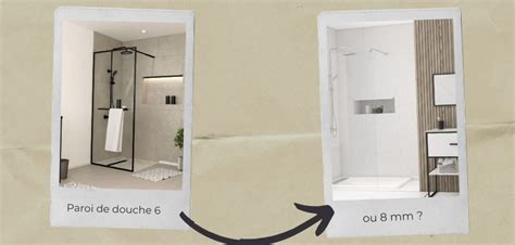 Infographie comparant les prix avant et après réduction d'une paroi de douche