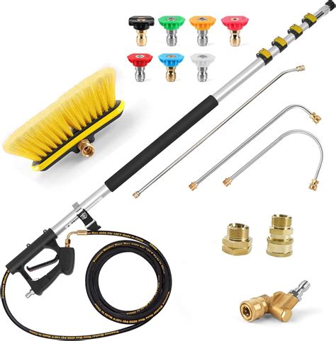 Nettoyeur haute pression révélant les graviers