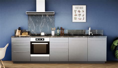 Infographie montrant les différentes options de personnalisation d'une crédence inox