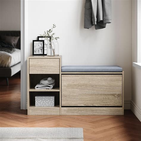 Ensemble de meubles d'entrée modulaires avec banc et rangement chaussures