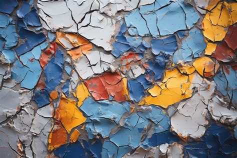 Exemple d'application de peinture craquelée