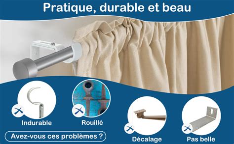 Schéma d'installation d'une tringle de rideau