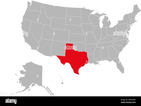 Carte du Texas mettant en évidence Dallas