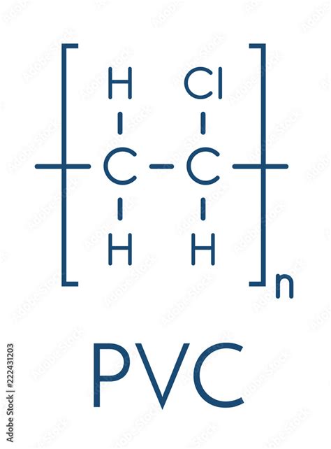 Structure moléculaire du PVC