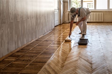 Parquet en bois avec un aspect fini vitrifié