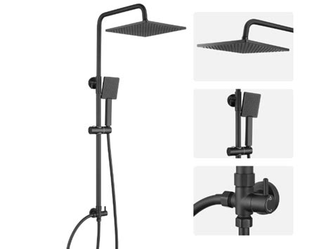 Schéma d'installation d'une colonne de douche sans mitigeur