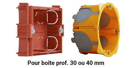 Comparaison de boîtes d'encastrement anciennes et modernes