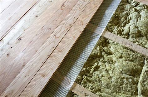 Plancher bois avec isolation