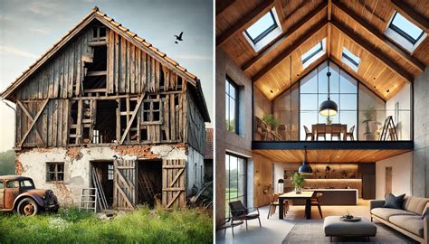 Rénovation d'une maison ancienne avec ajout d'éléments en bois