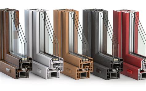 Collection de fenêtres en PVC de différentes couleurs