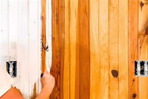 Application de peinture sur lambris