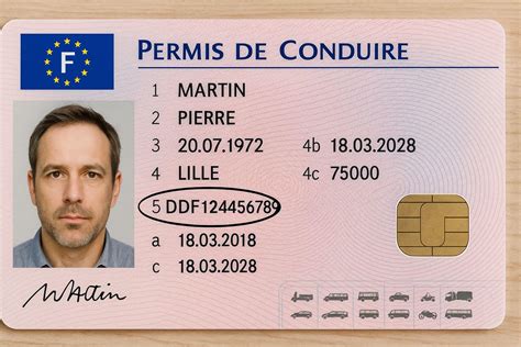 Icône représentant un permis de conduire poids lourds