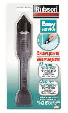 Outil enlève-joint en action pour retirer un vieux joint silicone.