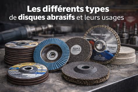 Schéma illustrant les différents types de disques Ponceuses et leurs usages