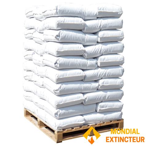 Palette de sacs de chaux