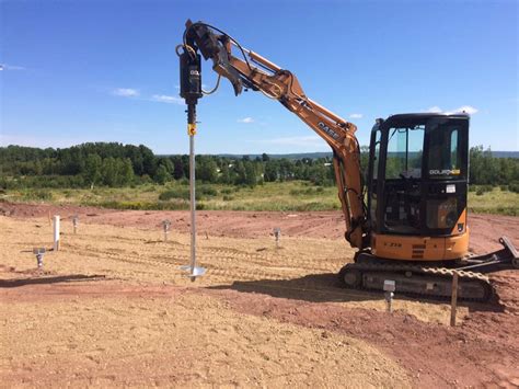 Installation de pieux vissés GoliathTech