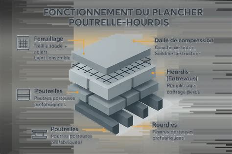 Schéma d'un hourdis avec indication des dimensions internes