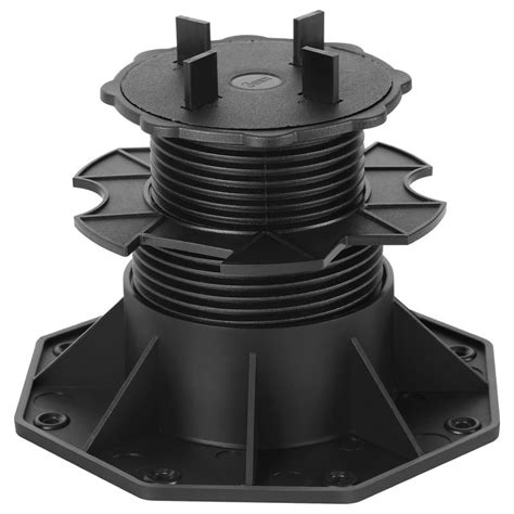 Schéma explicatif d'un plot réglable pour terrasse