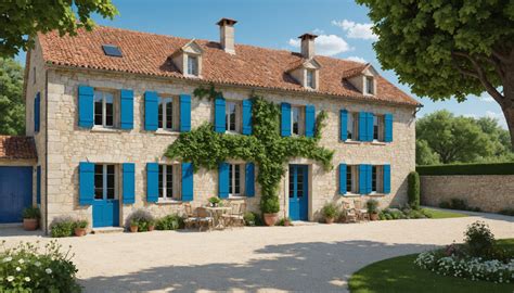 Architecture typique d'une maison charentaise