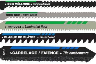 Gros plan sur différentes dentures de lames de scie