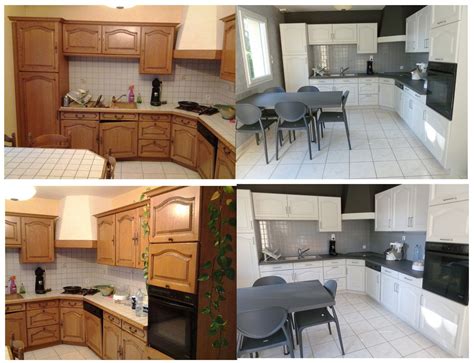 Meuble en chêne avant et après rénovation